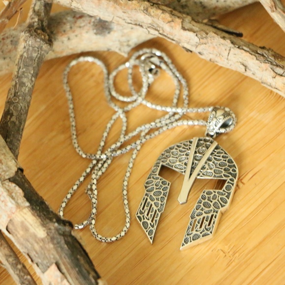 Silver GLADIATOR men’s necklace Vegas Knights. - Picture 6 of 8